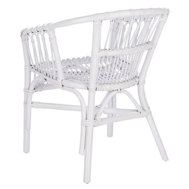 White rattan chair discount clearance